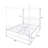 Marieclaire Metal Canopy Bed with Headboard and Footboard-109696143-109696141