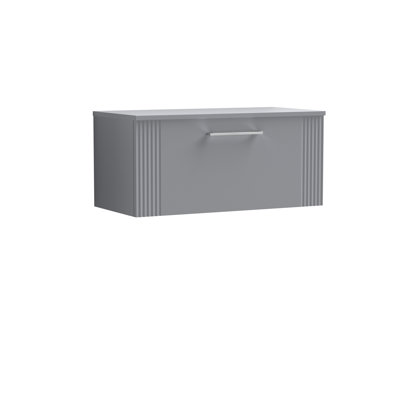 Deco Single Bathroom Vanity Base Only in Anthracite Satin