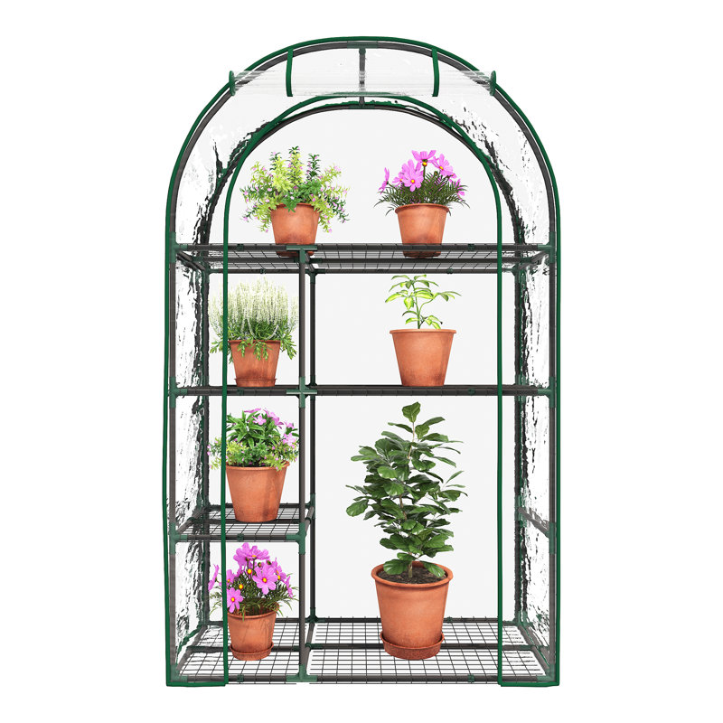 3.2'W x 1.4'D ×5.2'H Small Hobby Greenhouse