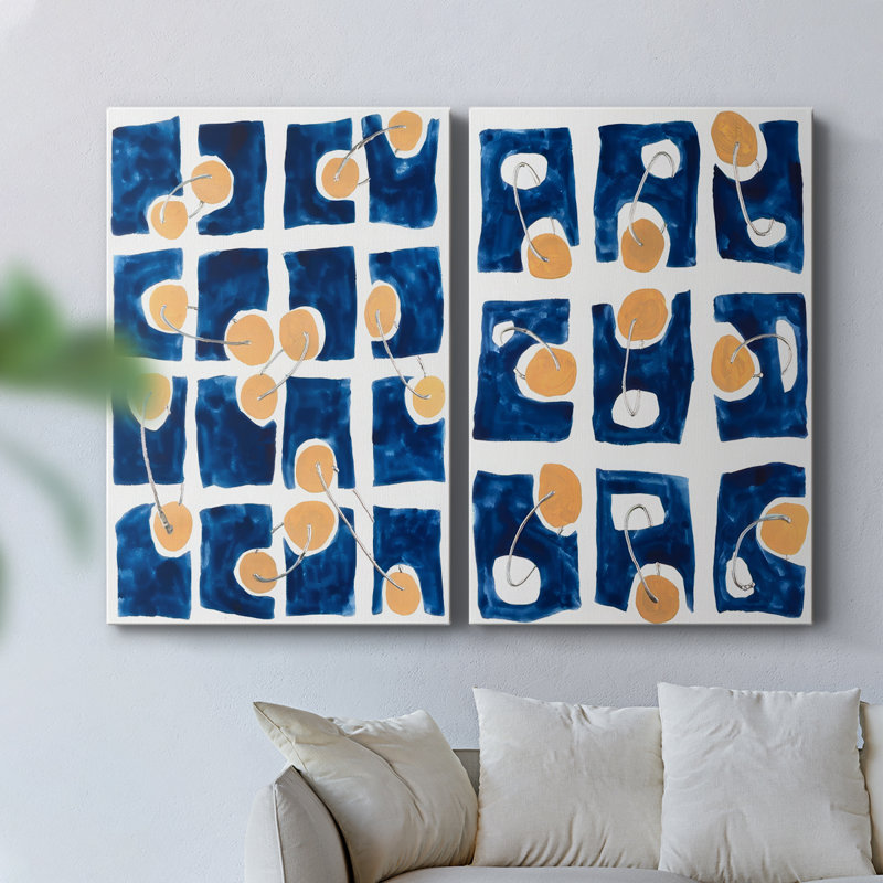 Toile tendue avec châssis abstrait I-Premium Gallery - prêt à être accroché, H 18 po x l 24 po
