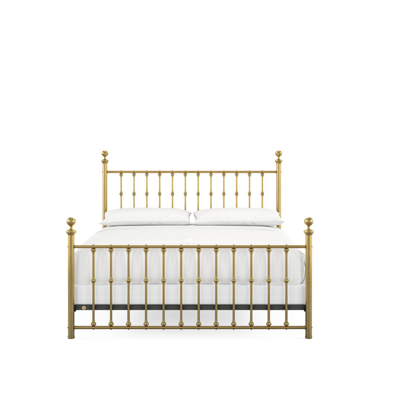 104 Palisade Bed | Complete Standard, King, Natural Brass