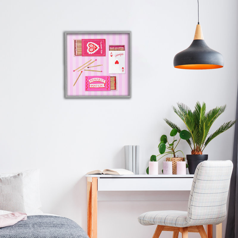 Giclée romantique encadrée, conçue par Rachael Reese, Estampe numérique Farmhouse, H 12 po x l 12 po