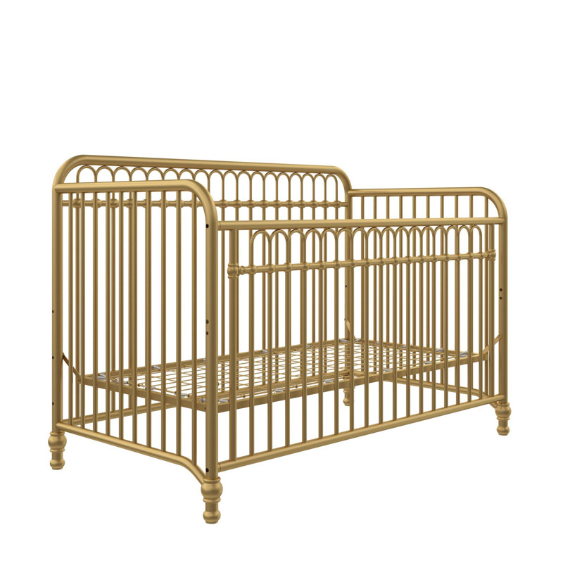 Lit de bébé convertible 3-en-1 Raven, Or