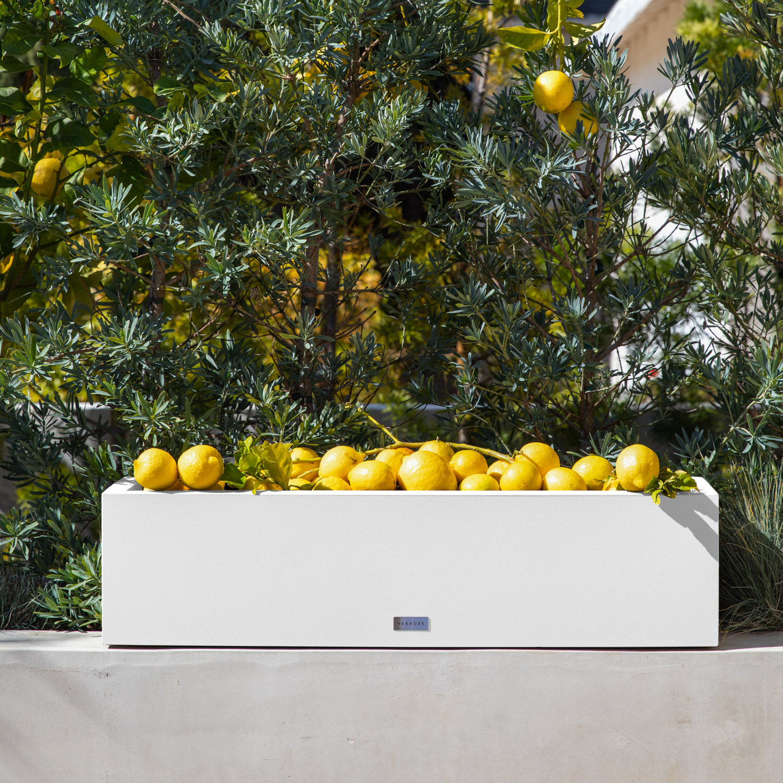 Block Series 36" Planter Box, White