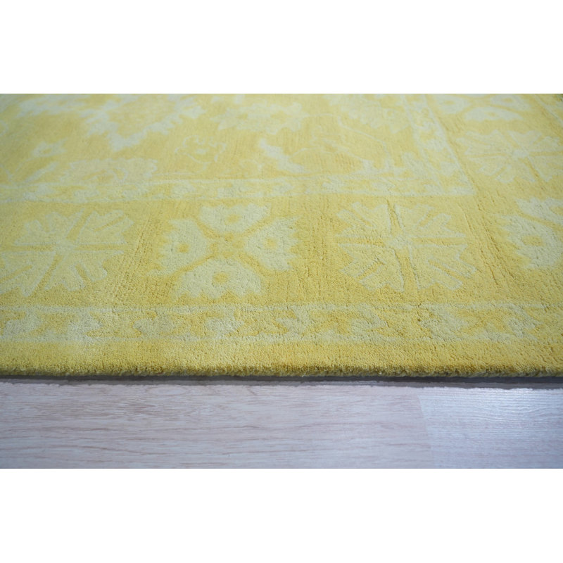 Hand Tufted Wool Geometric Area Rug, 8' x 10'