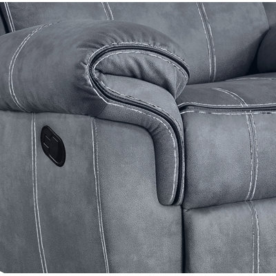 Two Tone Velvet Glider Recliner
