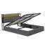 Ottoman Storage Bed With LED Headboard & USB-C Port, European Double & King Size Industrial Frame, Grey Linen-1558995862