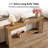 63" Solid Wood Console Table