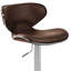 Baudette Swivel Upholstered Adjustable Height Counter Stool with Metal Frame-15848428