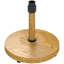 Base de parasol en béton 54 lb avec finition naturelle, ajustement universel pour les parasols de jardin et de piscine