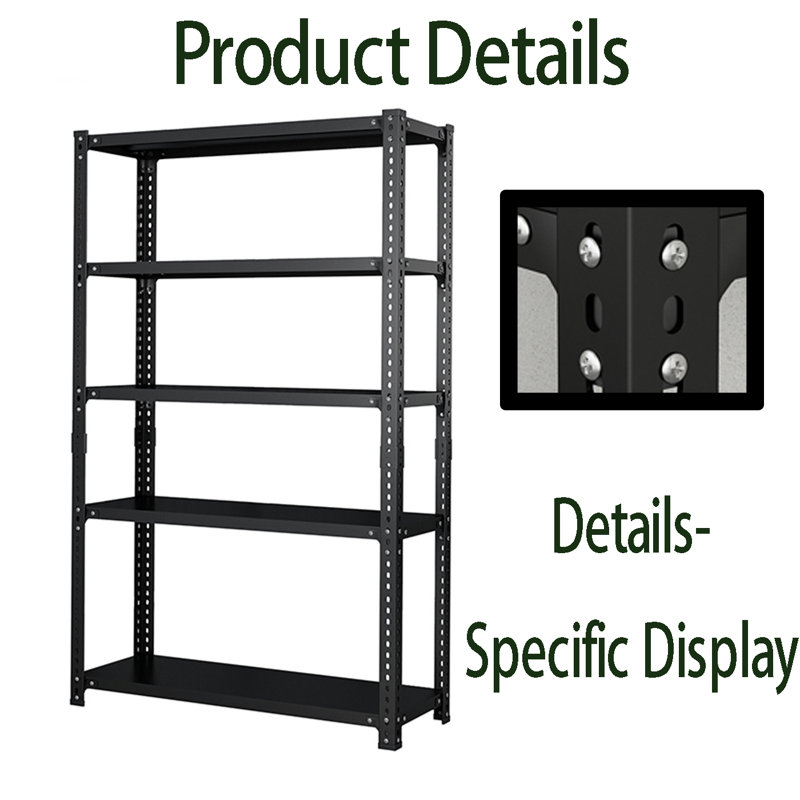 Support de rangement intérieur, Noir, 70.87" H x 47" x 15.75" D