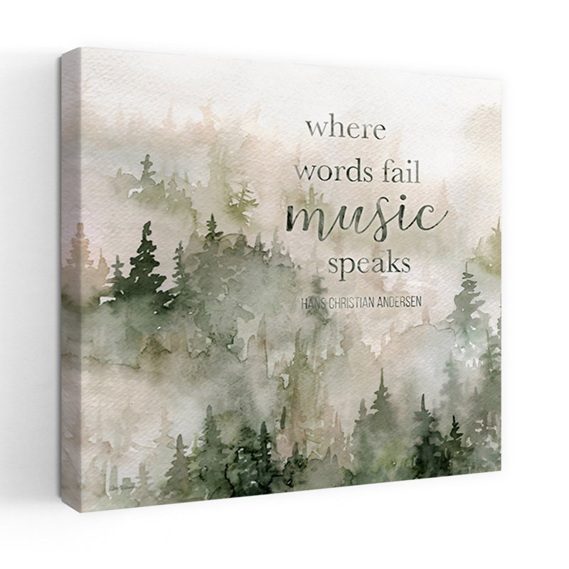 «Music of the Mountains II», art mural élégant et minimaliste, H 18 po x l 18 po