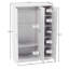 Maybery 3 Piece Bedroom Set (2 Drawer Bedside Chest, 4 Drawer Chest, 3 Door Wardrobe), (5)-774172565