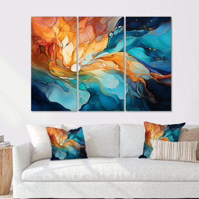 Aurora Borealis Liquid Charm Beauty I - Aurora Borealis Wall Art Set