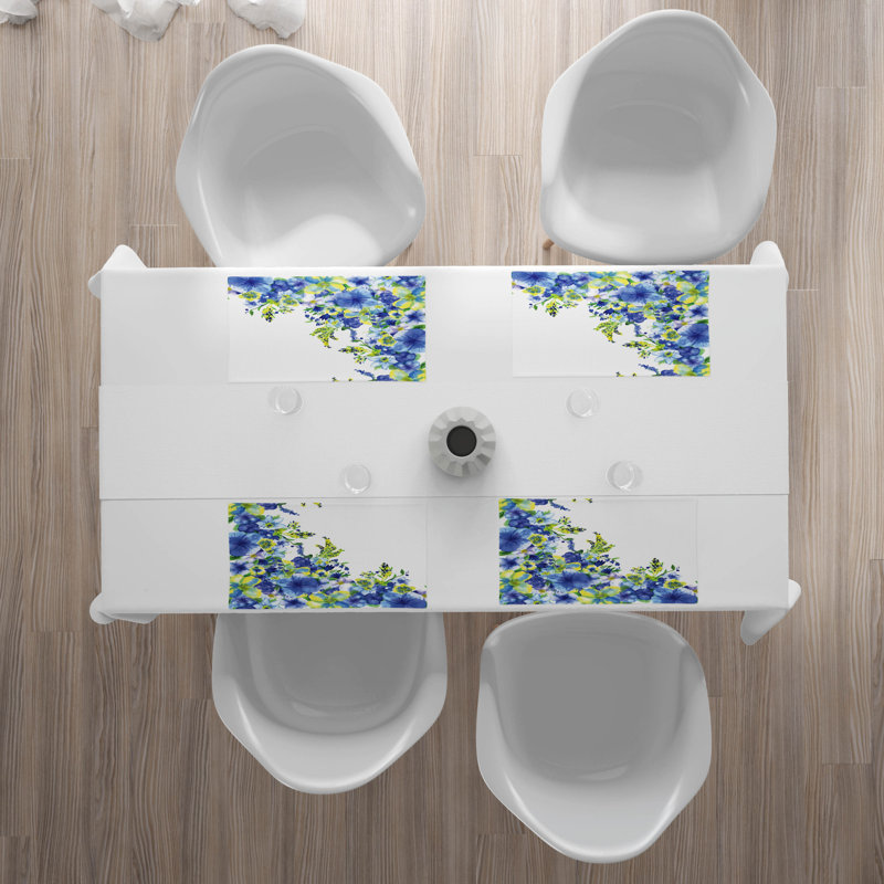 Polyester Floral Rectangle Placemat