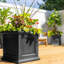 Boîte à fleurs carrée en résine pour l'extérieur-1366534011-1347282596