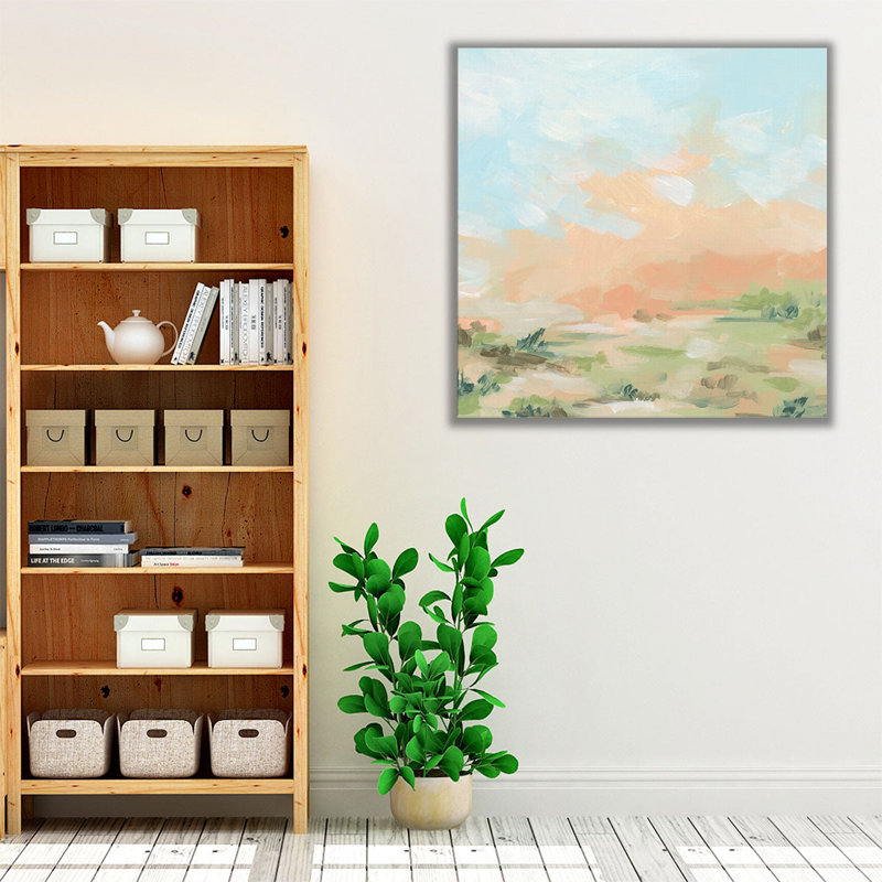 «Peach Sierra II», reproduction d'art sur toile, H 40 po x l 40 po