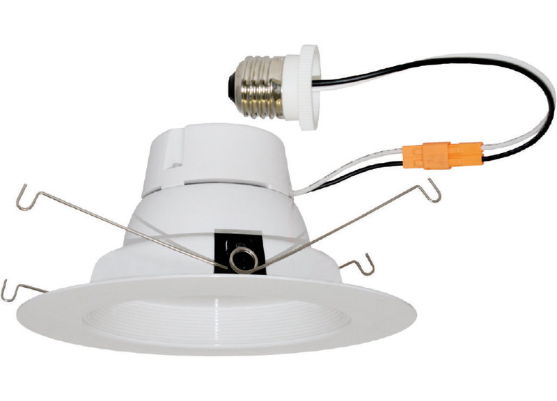 White Aluminum 5'' Dimmable LED Retrofit Recessed Lighting Kit