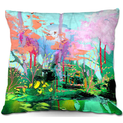 Floral Reversible Throw Pillow