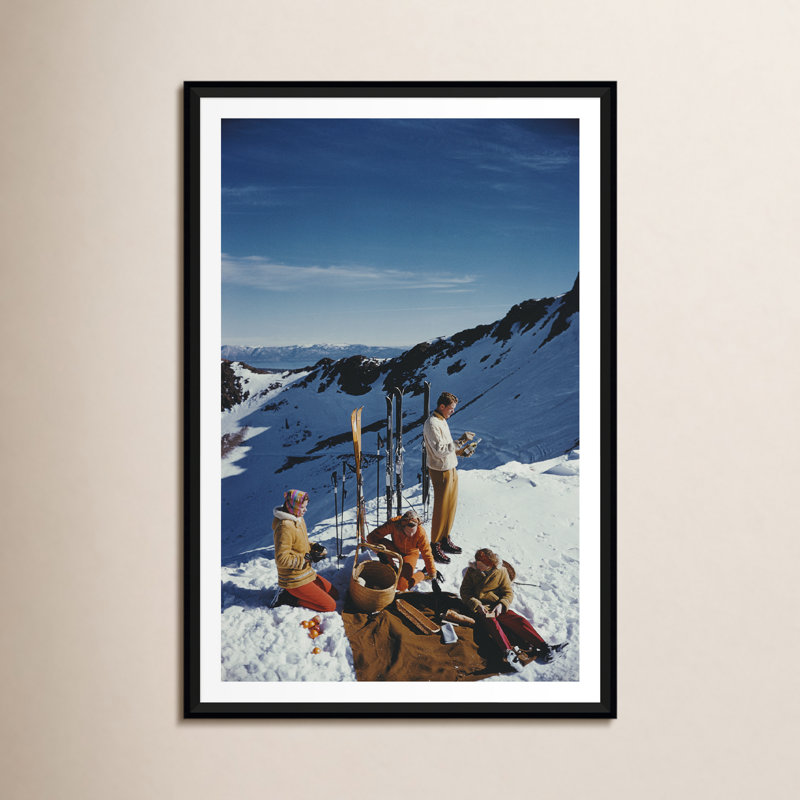 «Squaw Valley Picnic» par Slim Aarons - reproduction
