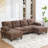 103.5"W 4-Piece Upholstered Sectional-165286405