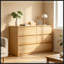 Commode d'appoint en bois avec 6 tiroirs