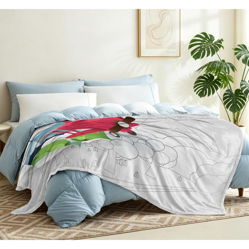 Jeté en molleton rose ultra doux, Jeté 50 po x 60 po