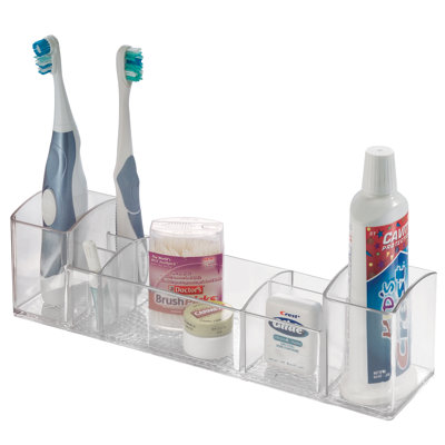 Med+ Plastic 8 Compartment Makeup Organizer