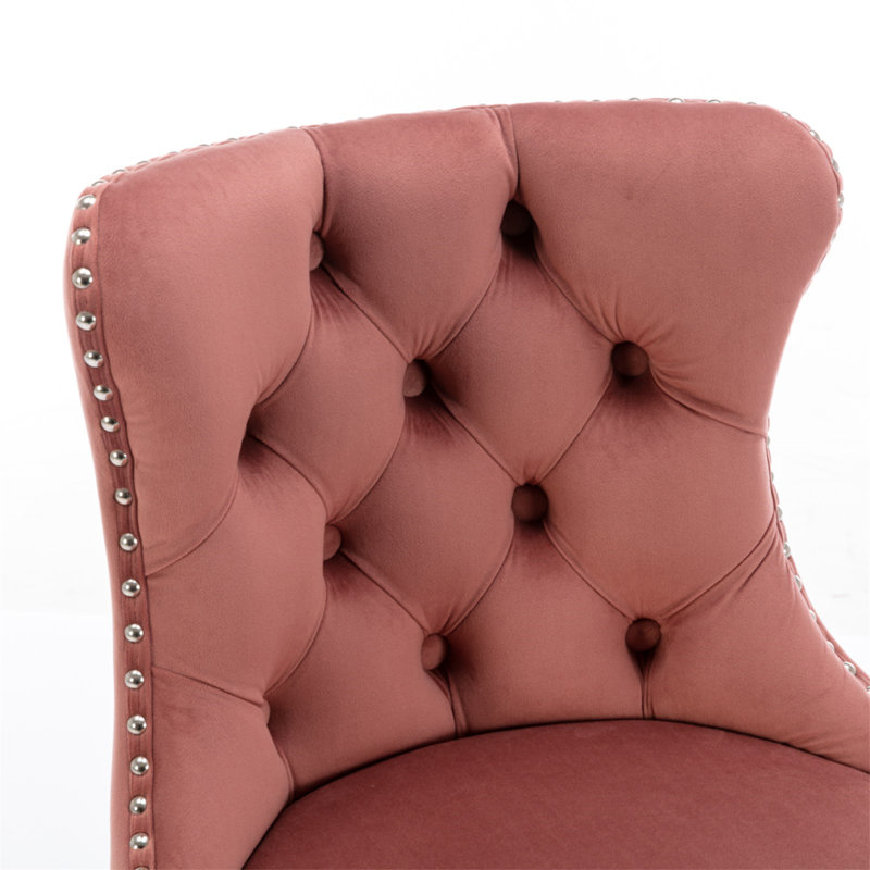 Tabouret pivotant à hauteur réglable Stormstown, Chrome chrome, Rose