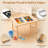 Wooden Sensory Table for Toddlers, Kids Activity Table with 2 Removable Storage Bins, Double-Sided Tabletops, Paper Roll and Holder for Sand and Water Play