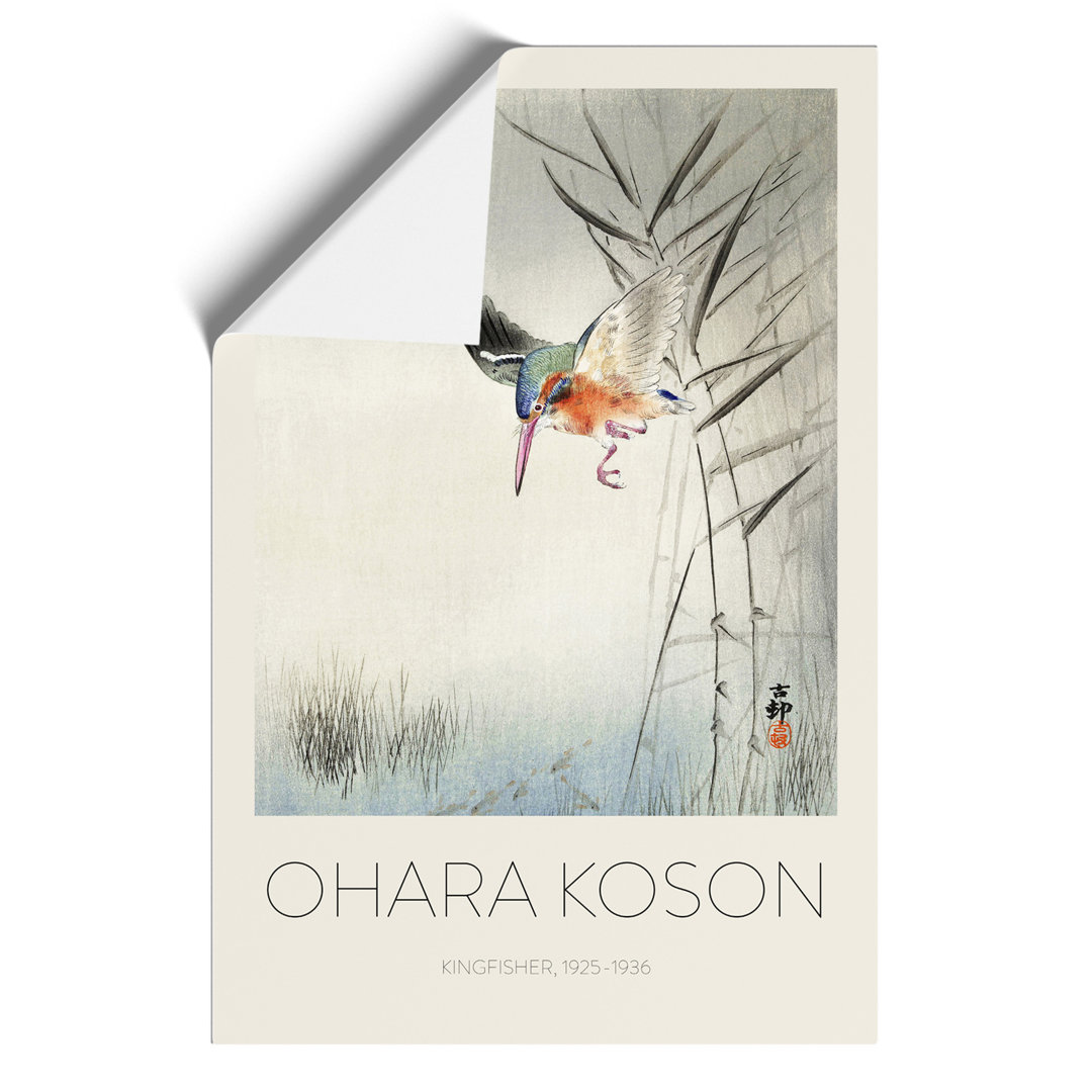 Hunting Kingfisher Print by Ohara Koson - Frameless Print