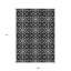 Tapis intérieur / extérieur ivoire et noir 9 'x 12' Medallion
