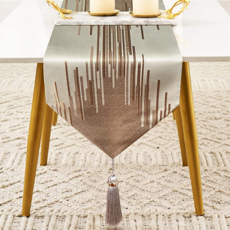 Champagne 72-inch Long Table Flag