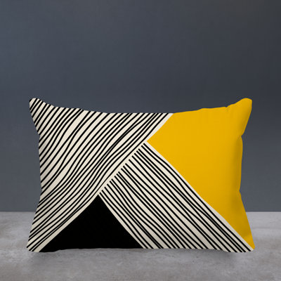 Cassie Abstract Outdoor Reversible Throw Pillow