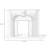 Modern Bbeige Solid Wood Freestanding Fireplace