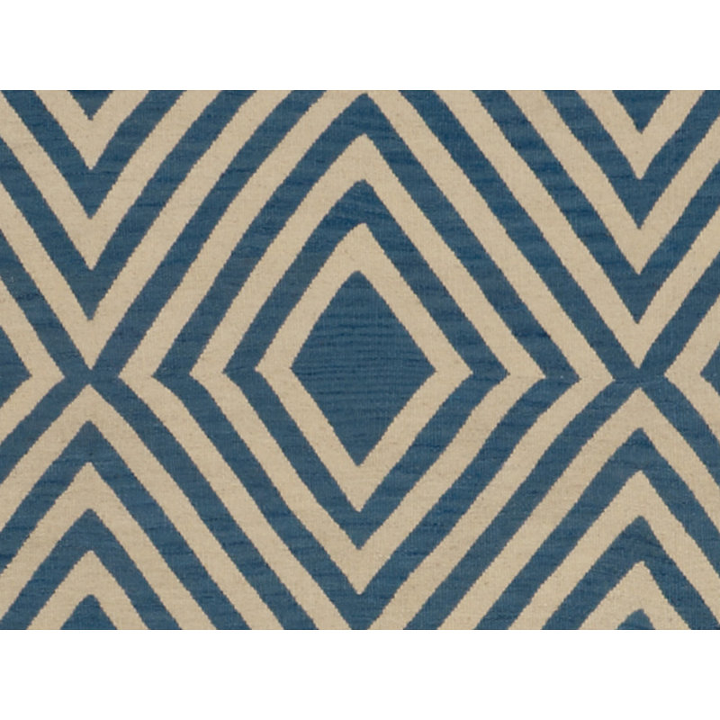 Geometric Area Rug in Blue/Beige