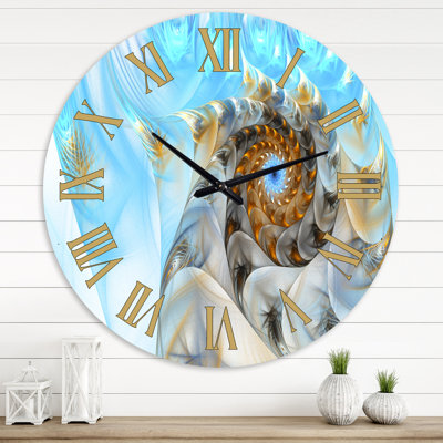 Fractale portail magique XIX - horloge murale moderne