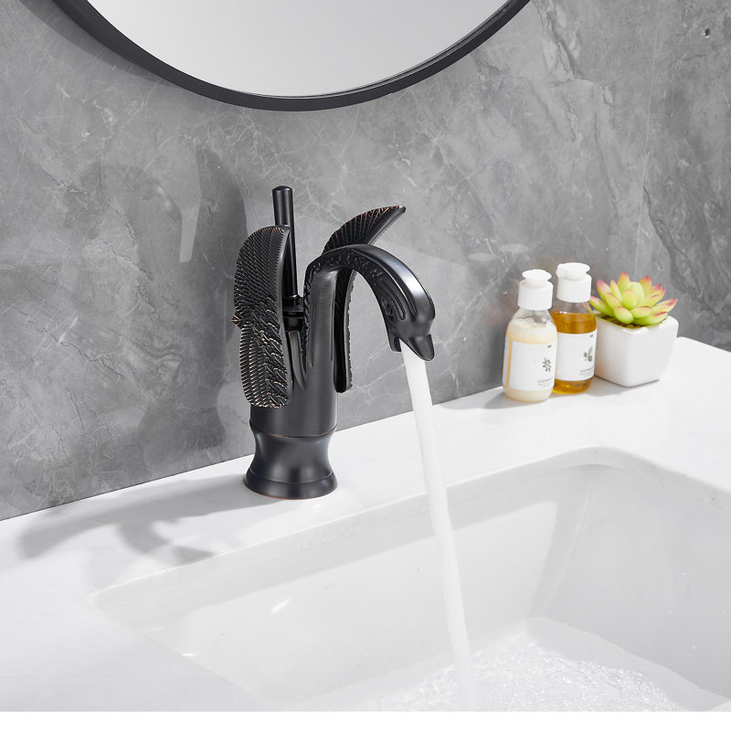 Single-Hole Single-handle Bathroom Faucet, Oil Rubbed Bronze