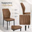 Ensemble de table de salle à manger en pierre frittée extensible de 55 à 79 po avec chaises rembourrées en similicuir 4-8-24578647-24578645