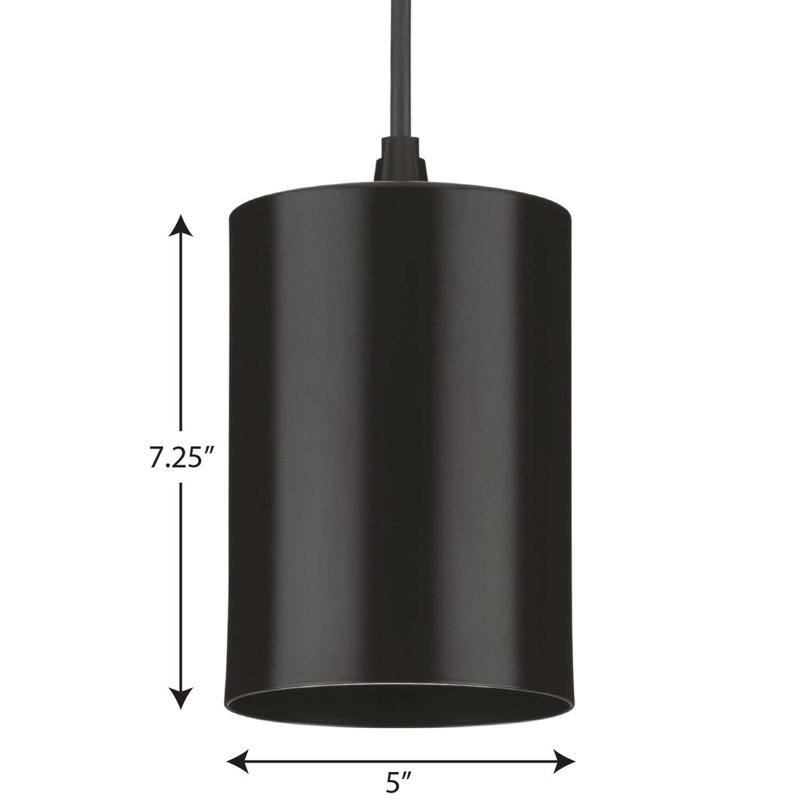 Delaplaine LED Outdoor Pendant, Antique Bronze, 128.04" H x 5" W x 5" D, 18.6