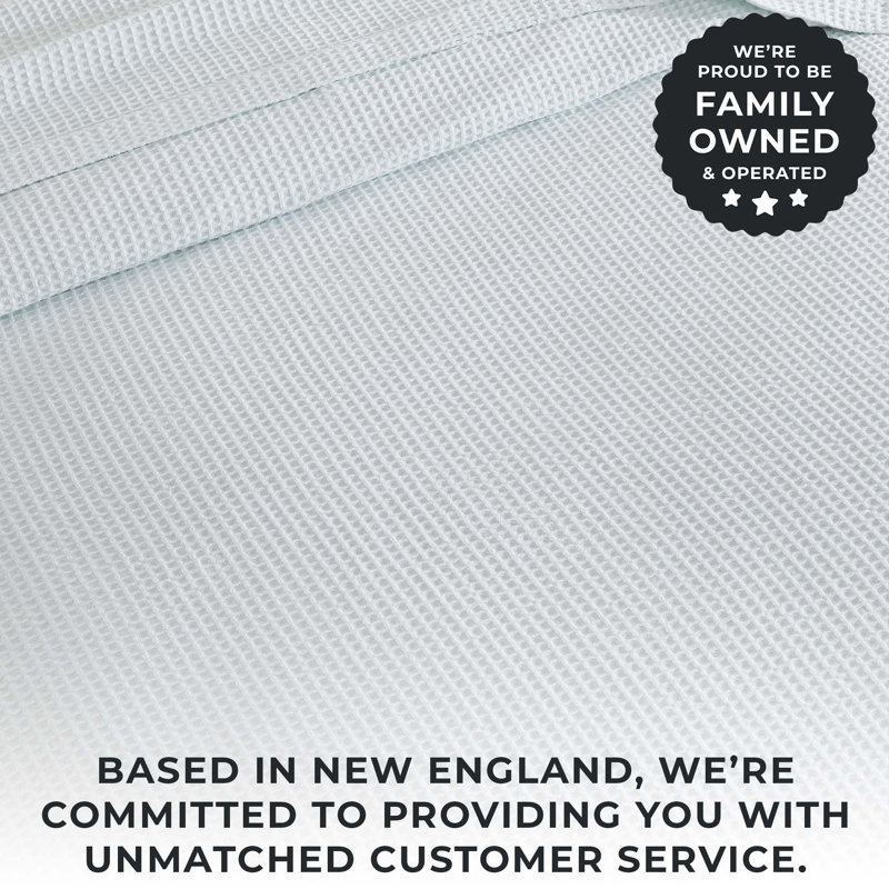 Ice Blue Cotton Waffle Weave Throw Blanket 50" x 60"