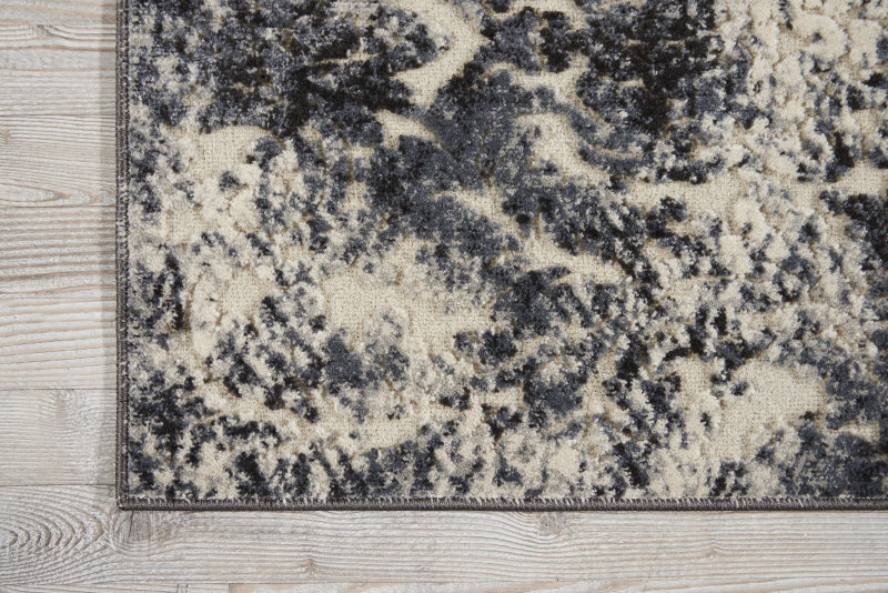 Gleam Brown Area Rug, Rectangle 3'10" x 5'10", Ivory/Brown