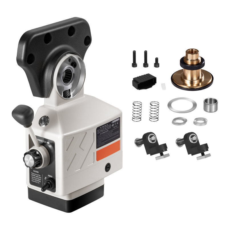 Machine d'alimentation X-Axis Power, couple de 450 lb-lb, 0 à 200 tr / min à vitesse de rotation réglable de 120 V avec table d'alimentation, certains moulins à genou avec une extrémité de 5/8 po
