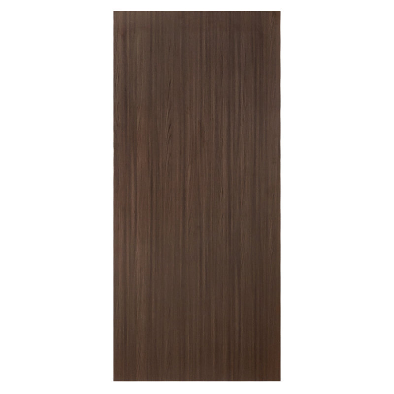 Walnut Texture Flush Hollow Core Composite Interior Door Slab, 30 po x 92 po