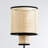 Nakuv 22.44'' Rattan and Velvet Table Lamp with USB and Outlet