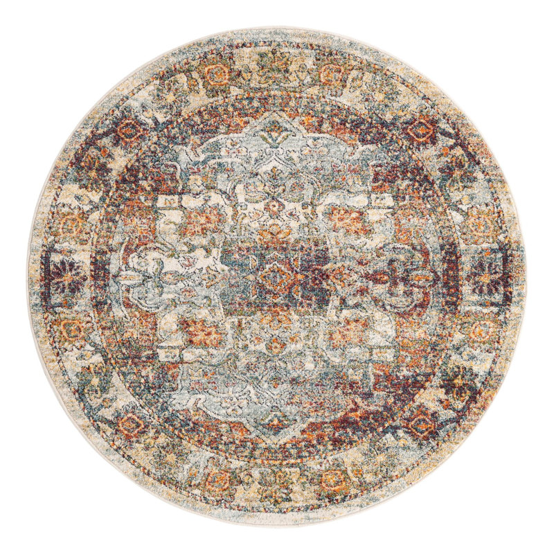 Alresford Oriental Indoor Rug, Round 5'1"