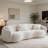 93.6" Teddy Boucle Fabric Curved Modern Sofa-2093950923-2092739316