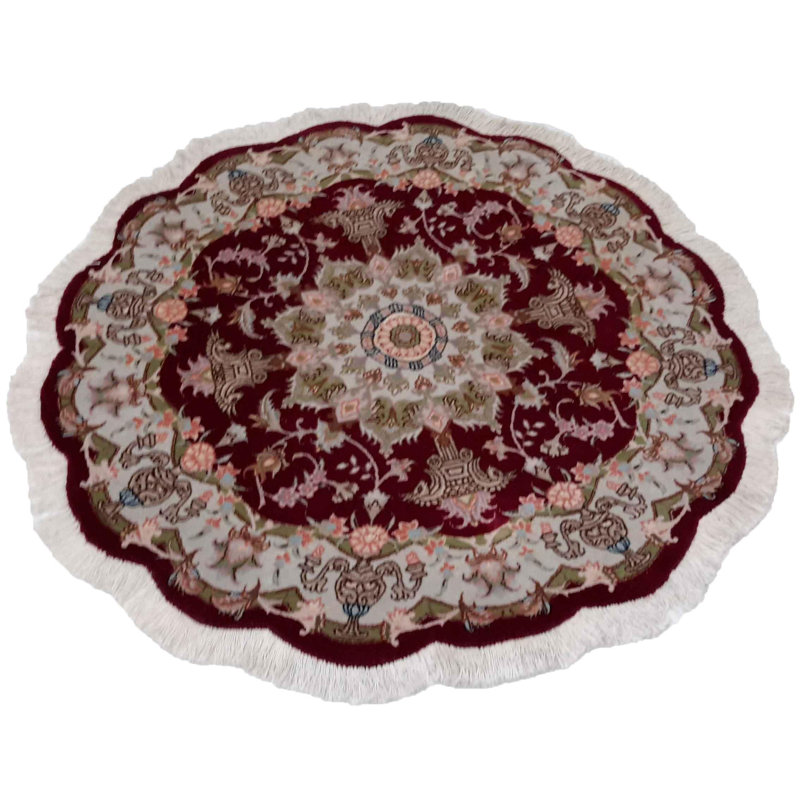 Tapis rouge unique de 3 pi 2 po x 3 pi 2 po Katrea