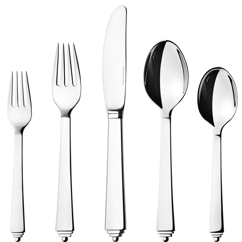 Pyramid 5 Piece Flatware Set, Service for 1