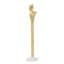 Petite figurine humaine Valeri, base en marbre, aluminium doré 28 pouces